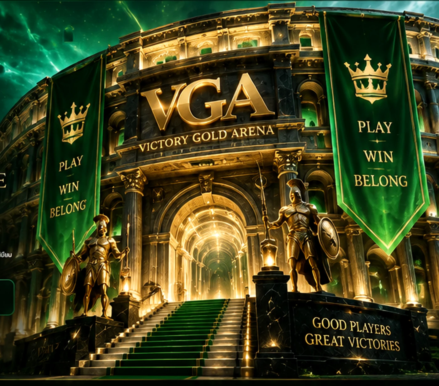Victory Gold Arena โทนเขียวทอง